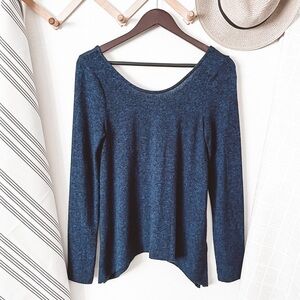 Anthropologie Akemi + Kin Blue Long Sleeve Tee
